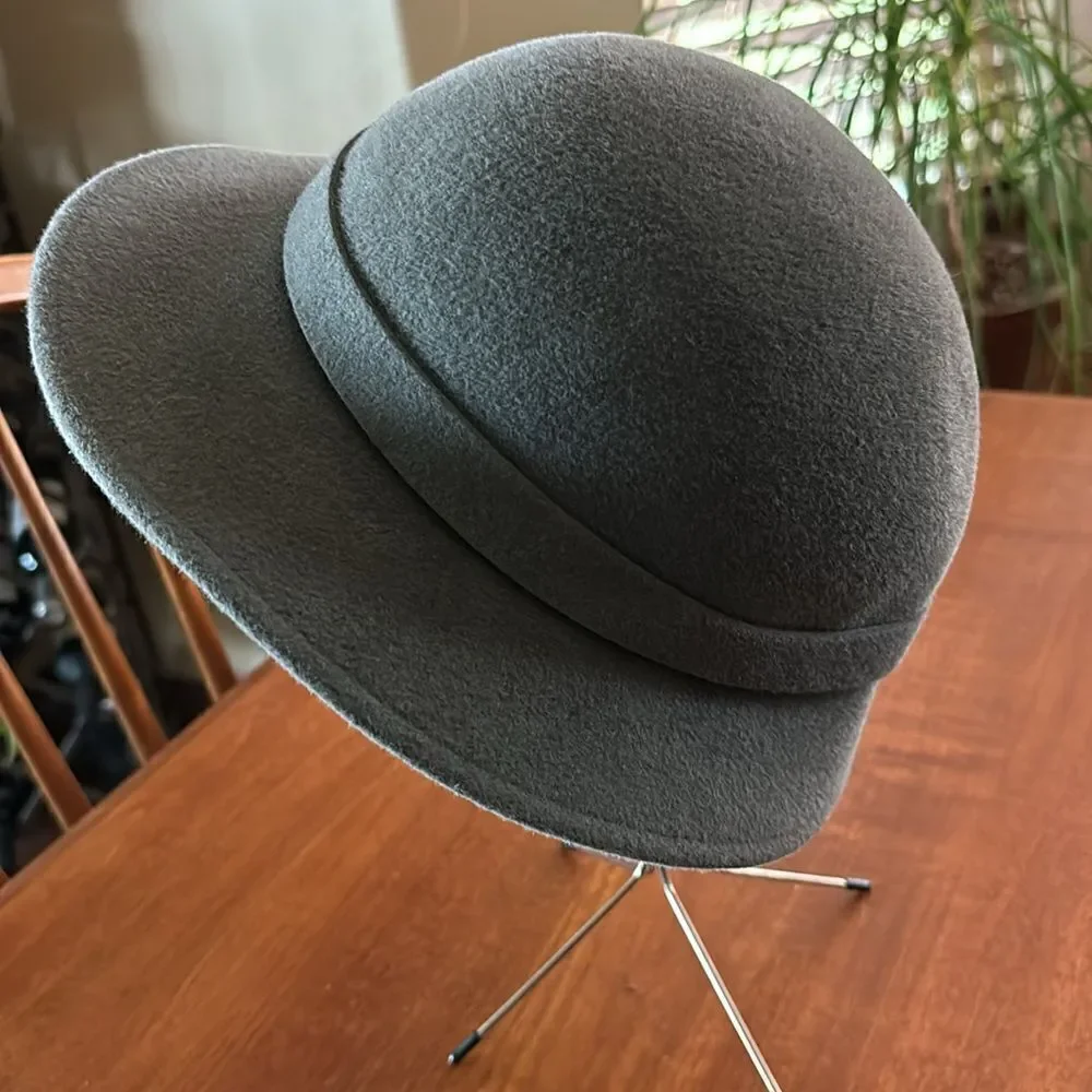 Vintage Makins New York Gray Wool Hat